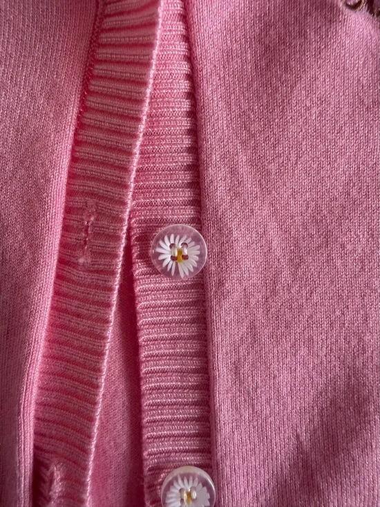 Pusheen Pink Short Sleeve Cardigan with Embroidered Cat Detail - Picture 4 of 5